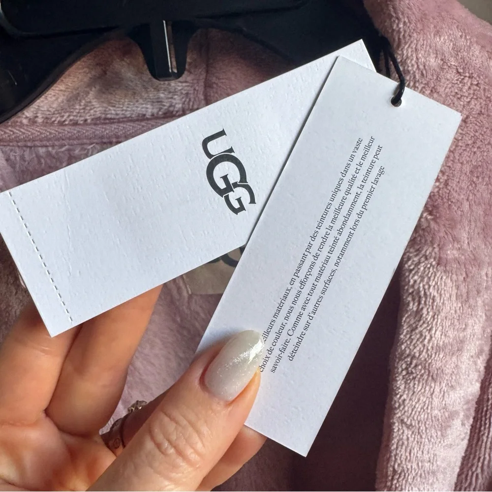 NWT UGG Women's Marlow Soft Double-face Fleece Robe Color Dusk Sz XL - Picture 9 of 10